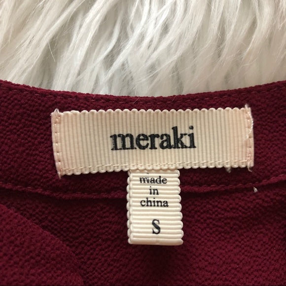 🌺 Meraki Women’s Burgundy Dress Size S - Picture 4 of 8